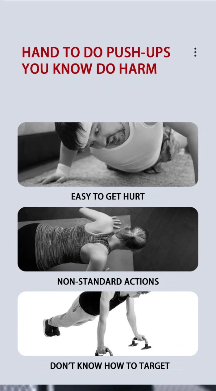 Push-up Board Set Portable Multifunctional Push-up Bar Foldable Fitness Equipment For Chest Abdomen Arms/Back Training - Image 11