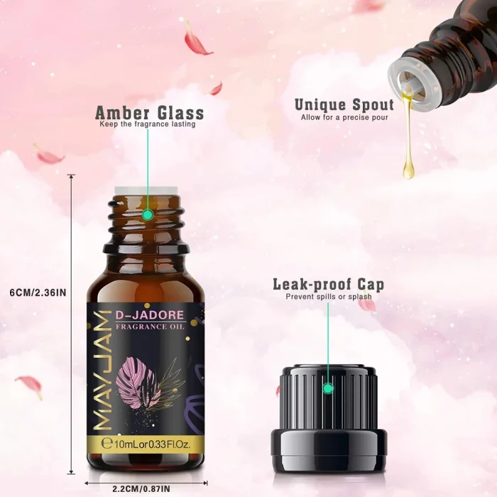 MAYJAM 10ml Fragrance Oil Sea Breeze White Musk Coconut Vanilla Bubble Gum Baby Powder Coffee Mandarin Aroma Oil For Humidifier - Image 3