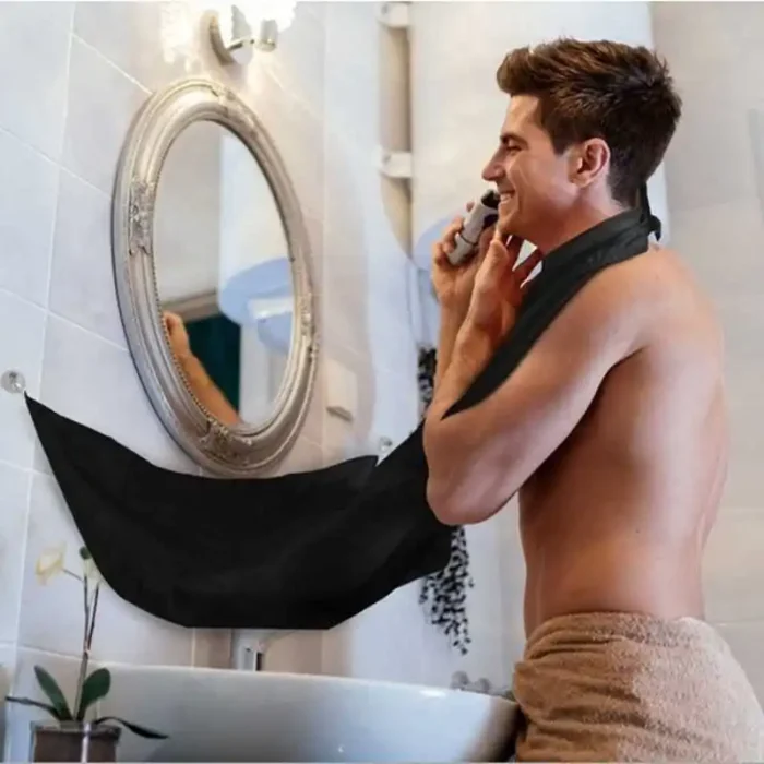 Male Shaving Apron Beard Catcher Care Apron for Shaved Apron Hair Shaving Cloth with Suction Cup Man Clean Apron - Image 9