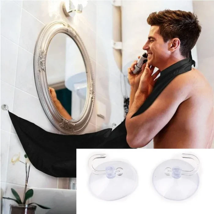 Male Shaving Apron Beard Catcher Care Apron for Shaved Apron Hair Shaving Cloth with Suction Cup Man Clean Apron - Image 10