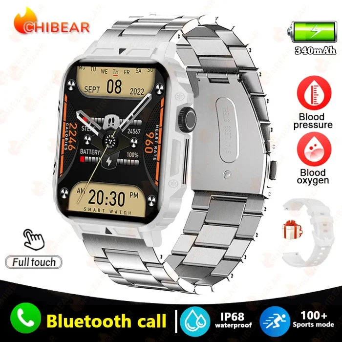 2024 New Smart Watch Men 1.95 Inches Bluetooth Call IP68 Waterproof Sport Mode Health monitoring Smartwatches For Huawei Xiaomi - Image 13