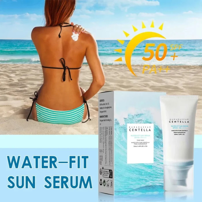 50+ Facial Sunscreen Centella Protector Solar Sunblock Skin Whitening Cream Korean Moisturizing Protector Care Body Sunscreen - Image 3