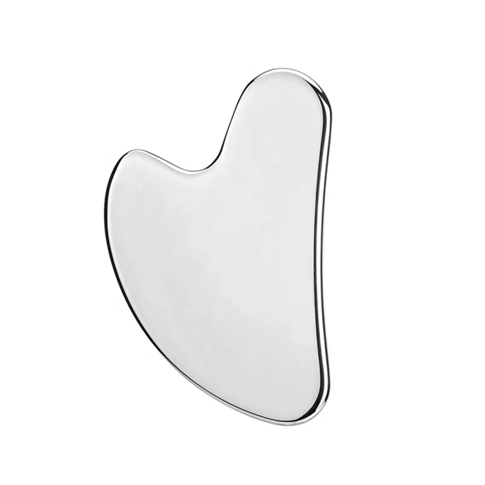 1pc Gua Sha Facial Tool Stainless Steel GuaSha Massage Tool Natural Universal Facial Silver Metal Gua Sha Board Beauty Skin Care - Image 9