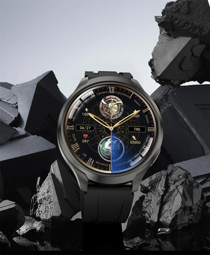 New 1.85"AMOLED HD Smart Watch Men GPS Outdoor Sports Compass Waterproof Watches NFC Health Monitor Bluetooth Call Smartwatch - Image 34