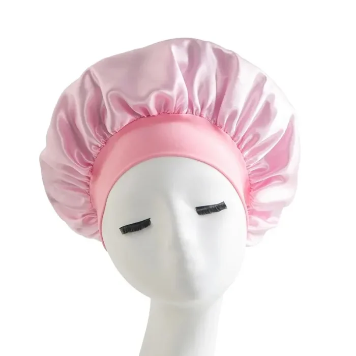 Shower Cap Hairdressing Hair Care Hat High Elasticity Monthly Shower Cap Female Nursing Satin Sleeping Cap - Image 8