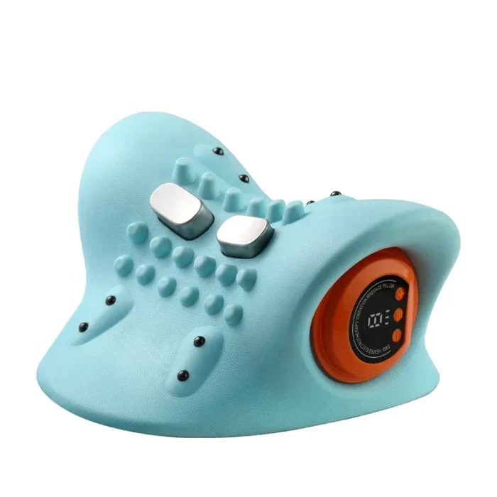 Electric Cervical Massager Neck Stretcher Pulse Traction Heating Pain Relif Chiropractic Traction Head Acupoint Massage Pillow - Image 7
