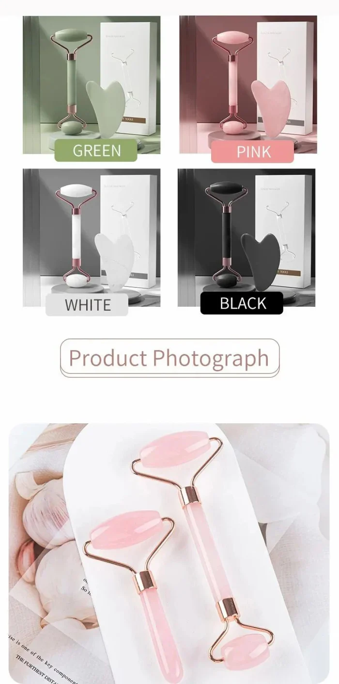 Roller & Gua Sha, Face Roller, Facial Roller Skin Care Tools Massager Resin Facial Massage For Face, Eyes, Neck, Body - Image 13