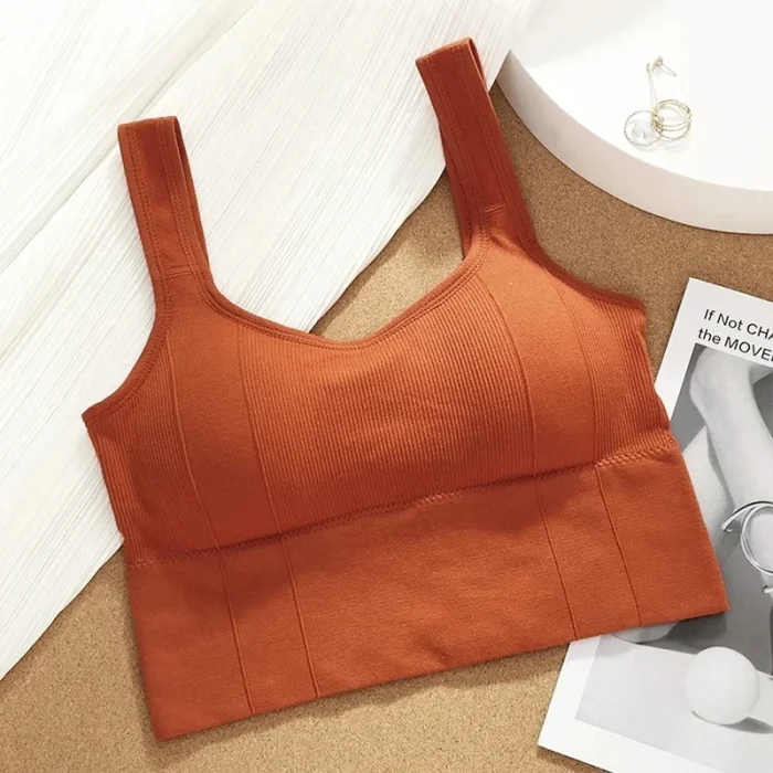 Breathable Sports Bra Anti-Sweat Fitness Top Women Seamless Yoga Bra Shockproof Crop Top Push Up Sport Bra Gym Workout Top - Image 9