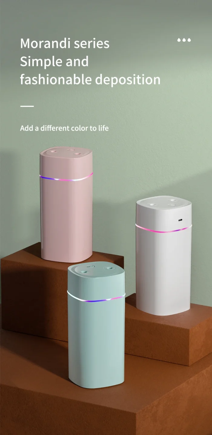 USB Air Humidifier Double Spray Port Essential Oil 600ml Aromatherapy Humificador Cool Mist Maker Fogger Purify for Home Office - Image 13
