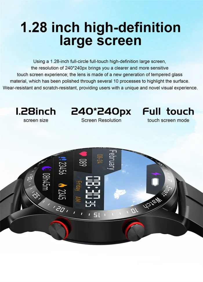 ECG+PPG Bluetooth Call Smart Watch Men Laser Health Blood Pressure Fitnes Sports Watches Man Sports Waterproof Smartwatch+Box - Image 15