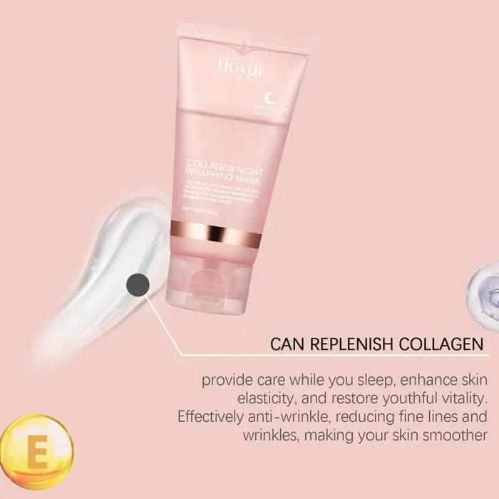 Collagen Tear-Off Mask Collagen Overnight Wrapping Mask Hydrating Moisturizing Hydrolyzed Collagen Mask Korean Skin Care - Image 13