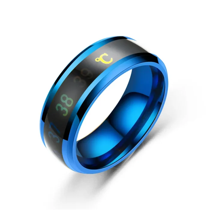 Temperature Ring Titanium Steel Mood Emotion Feeling Intelligent Temperature Sensitive Ring for Women Men Waterproof Jewelry - Image 3