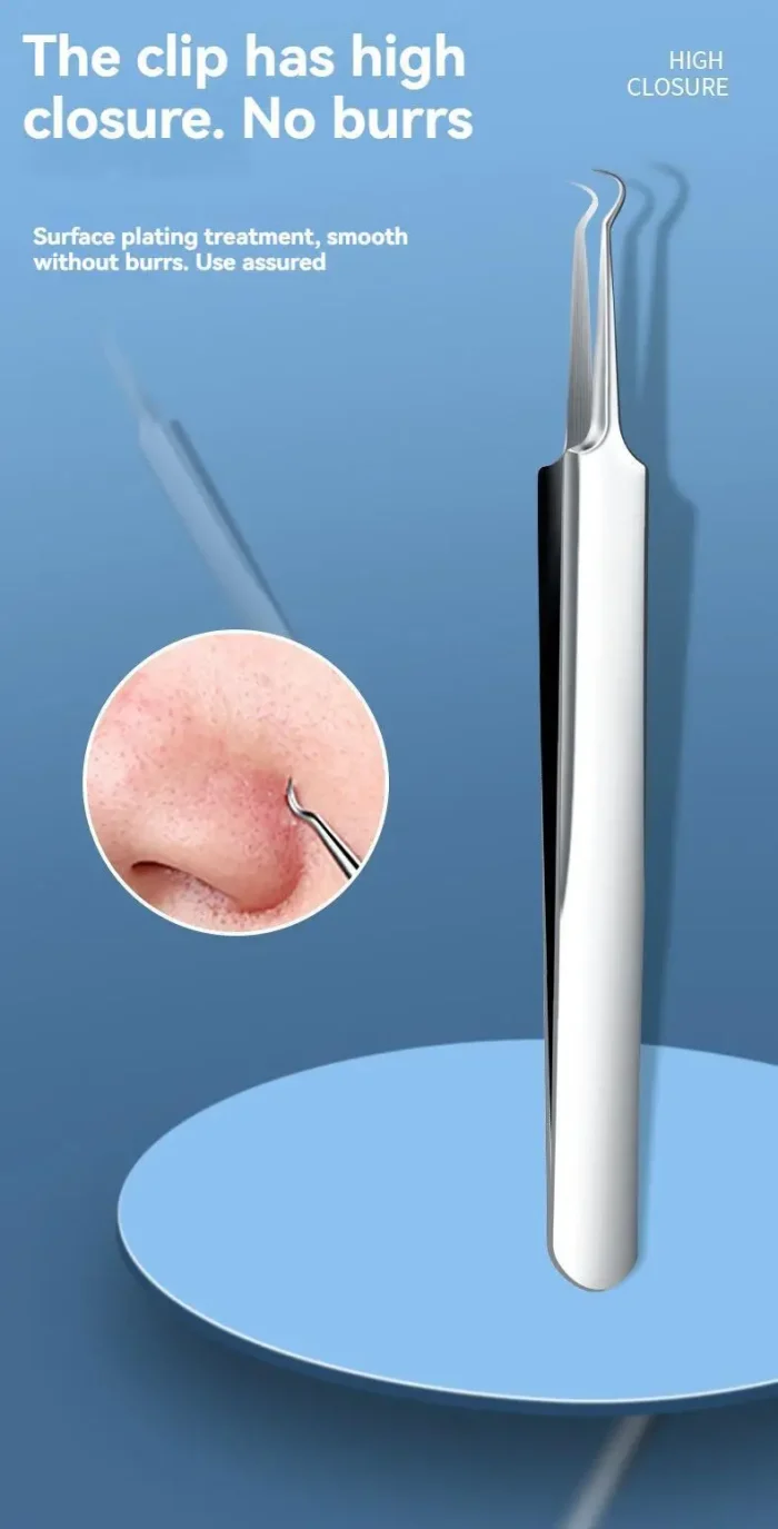 11Pcs Ingrown Hair Tweezers Acne Blackhead Removal Needles Black Dots Cleaner Pore Cleaner Deep Cleansing Face Skin Care Tools - Image 20