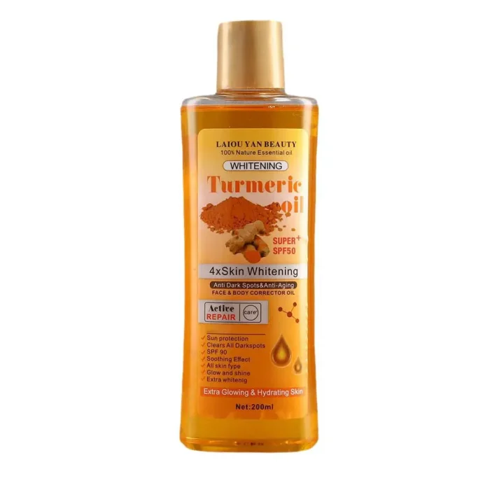 Turmeric Essential Oil Facial Body Massage oil Moisturizing Diffuser Aromatherapy Brightening Smoothing Body Face Skin Care 200m - Image 4