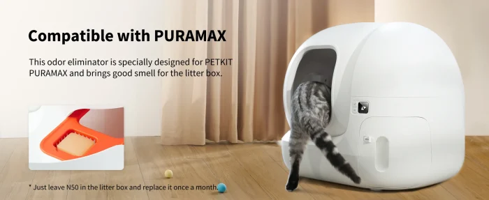 PETKIT N50 Odor Eliminator for PuraX PuraMax Cat Litter Box Odor Control Air Purifying Refills Use for Cat Deodorant Cubes - Image 18