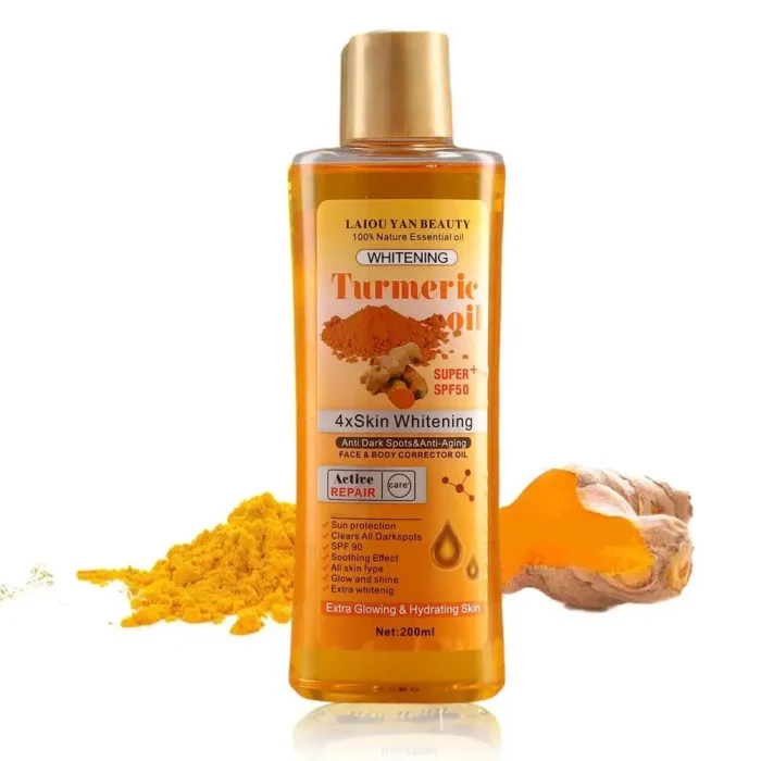 Turmeric Essential Oil Facial Body Massage oil Moisturizing Diffuser Aromatherapy Brightening Smoothing Body Face Skin Care 200m - Image 10