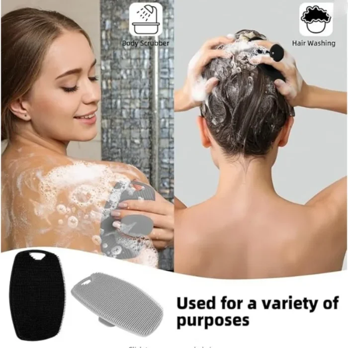 1pc Soft Silicone Exfoliating Brush Cleanser Manual Body Cleansing Body Care Scrubber Shower Gentle Massage Bath Brush For Men - Image 10
