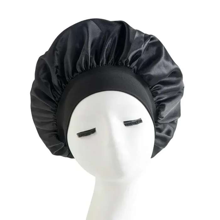 Shower Cap Hairdressing Hair Care Hat High Elasticity Monthly Shower Cap Female Nursing Satin Sleeping Cap - Image 7