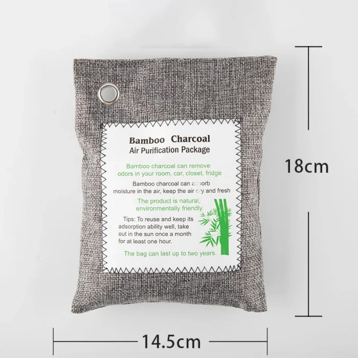 1PC Bamboo Charcoal Air Purifying Bag, 200g Natural Air Freshener Bags Natural Bamboo Charcoal Air Purification Bag - Image 9