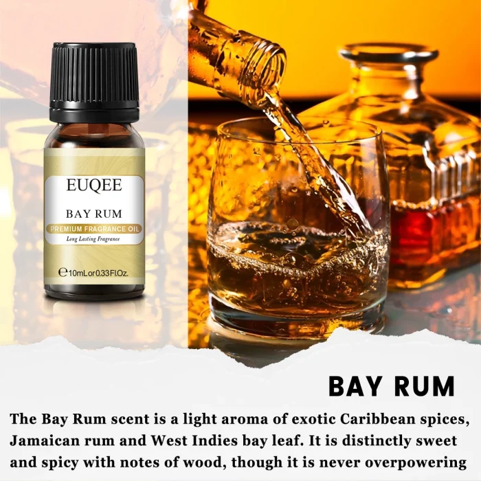 EUQEE 10ML Coconut Vanilla Bubble Gum Fragrance Oil For Making Candle, DIY Soap Coffee Cake Cedarwood Premium Aroma Oils - Image 22