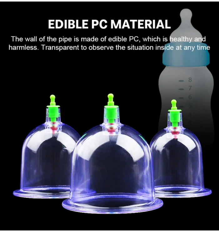 6Pcs Vacuum Cupping Sets with Pumping Gun Suction Cups Back Massage Body Cup Detox Anti Cellulite Cans Healthy Care Jars - Image 10