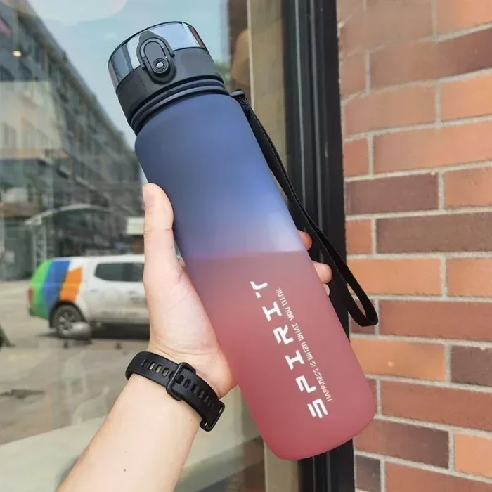 1 Liter Large Capacity Sports Water Bottle Leak Proof Colorful Plastic Cup Drinking Outdoor Travel Portable Gym Fitness Jugs - Image 7