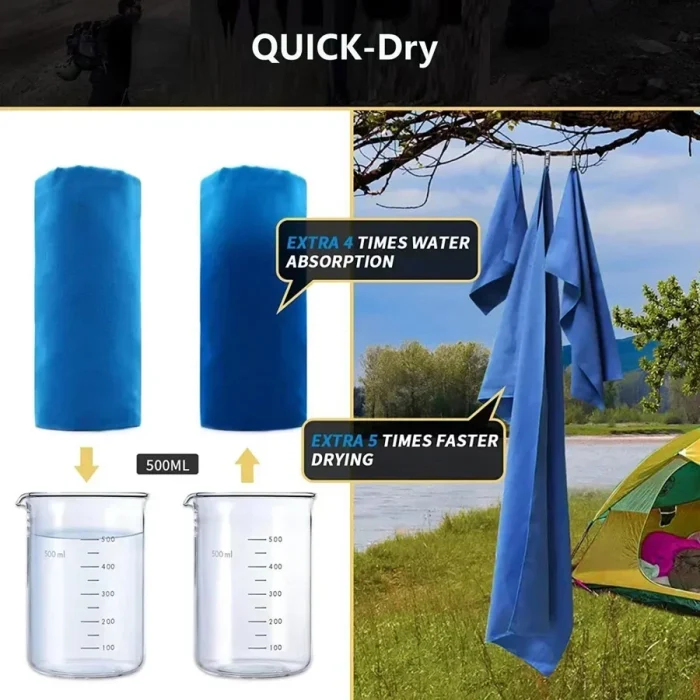 Quick-Dry Sports Towel 40X80/76X152CM Microfiber Running Yoga Gym Fitness Basketball Outdoor Camping Hiking Beach Towels - Image 15
