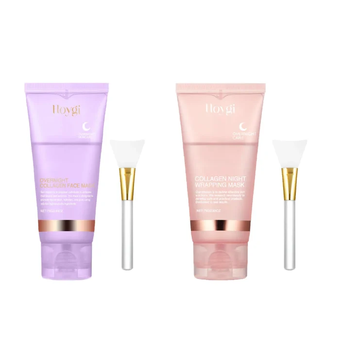 Collagen Overnight Wrapping Mask Fade Fine Lines Firming Deep Hydrating Replenishment Shrink Pores Brightening Korean Skin Care - Image 8
