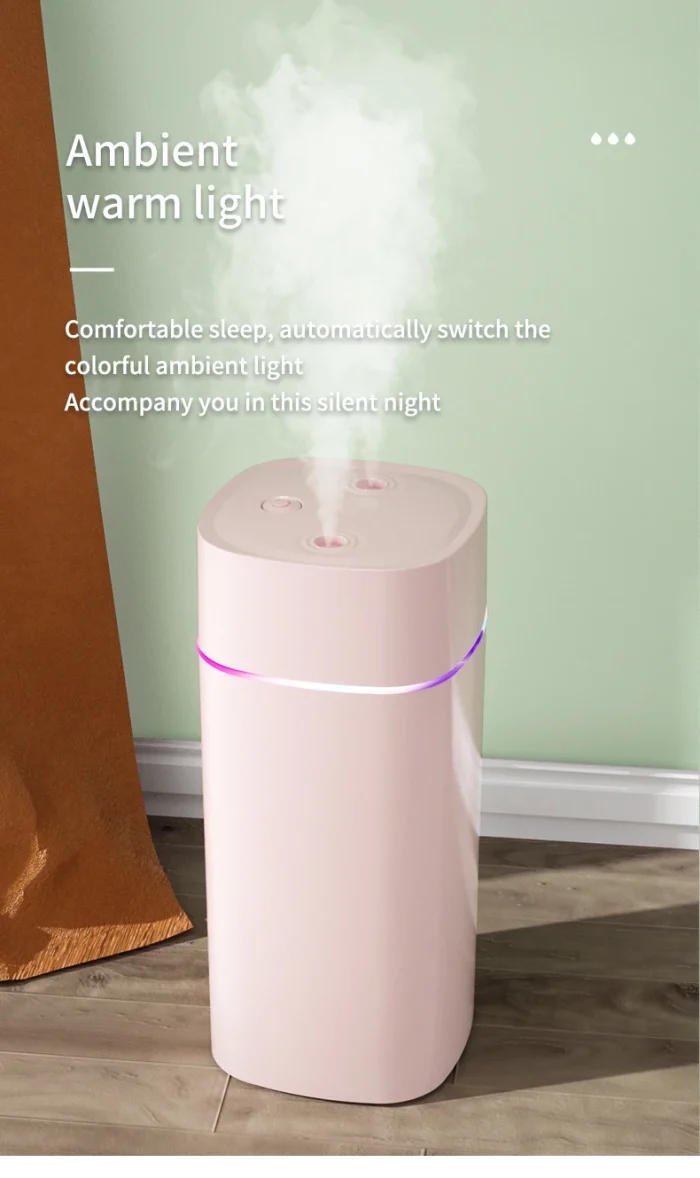 USB Air Humidifier Double Spray Port Essential Oil 600ml Aromatherapy Humificador Cool Mist Maker Fogger Purify for Home Office - Image 23