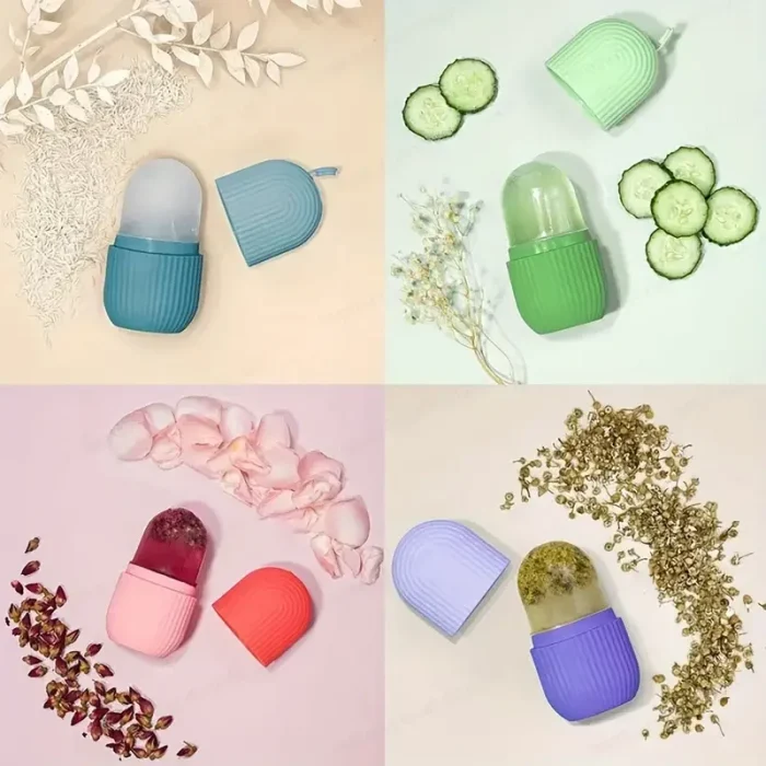 Silicone Skin Care Beauty Lifting Contouring Silicone Ice Cube Trays Ice Globe Ice Balls Face Massager Facial Roller Reduce Acne - Image 6