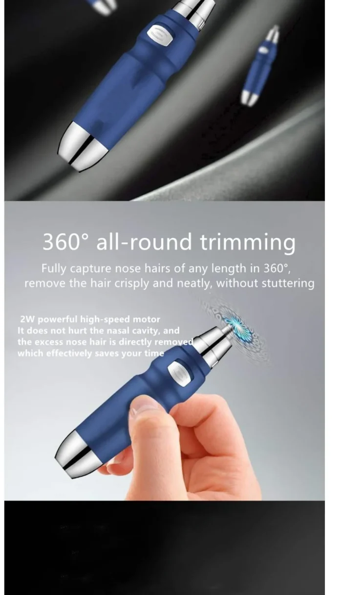 Electric Nose Hair Trimmer Ear Face Eyebrow Hair Clean Trimmer House Home Men Women Nose Hair Nose Remover Face Care Kit Tools - Image 23
