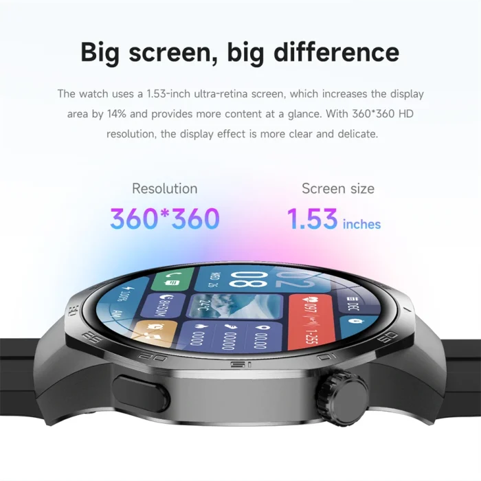 New For Huawei Watch GT5 Pro Smart Watch HD AMOLED Screen NFC GPS Tracker Bluetooth Call Health Waterproof Smartwatch Men Women - Image 21