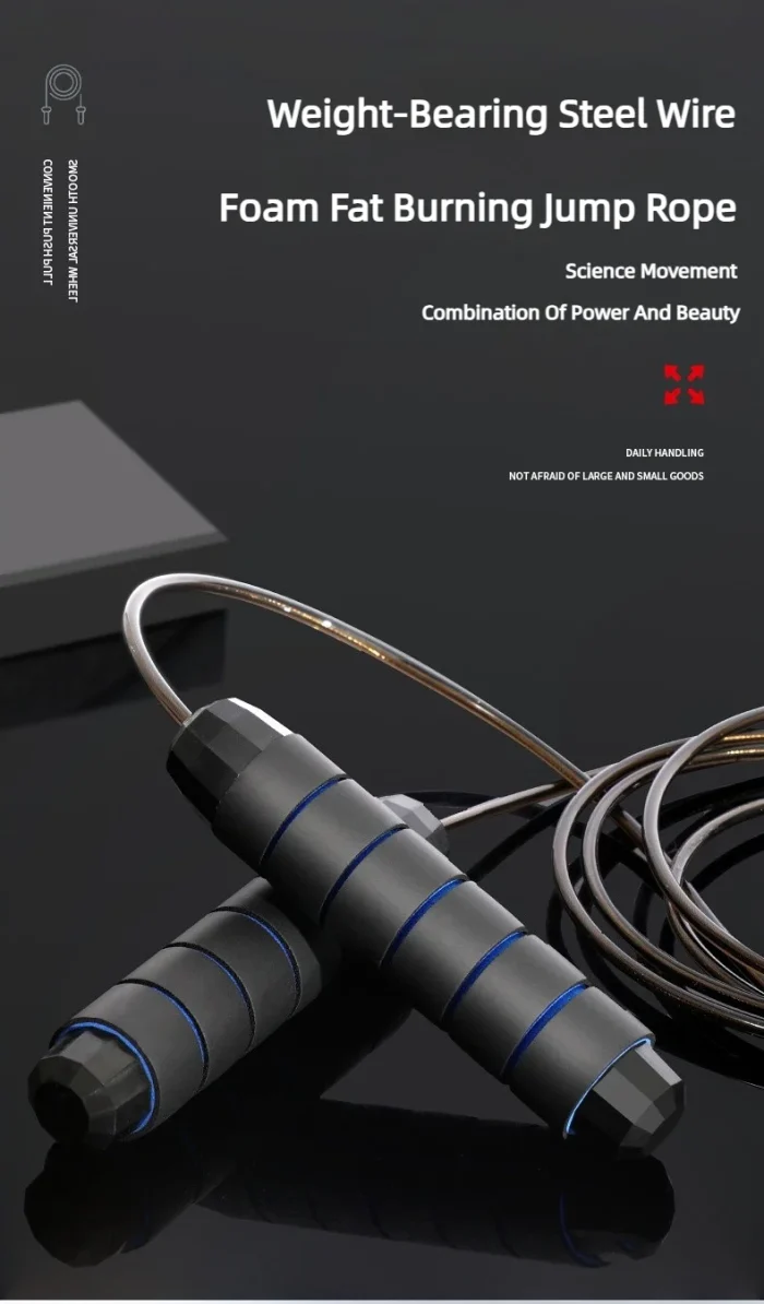 The New Jump Rope Steel Wire Skipping Exercise Adjustable Jumping Fitness Workout Training Home Sport Equipment Tangle-Free - Image 14