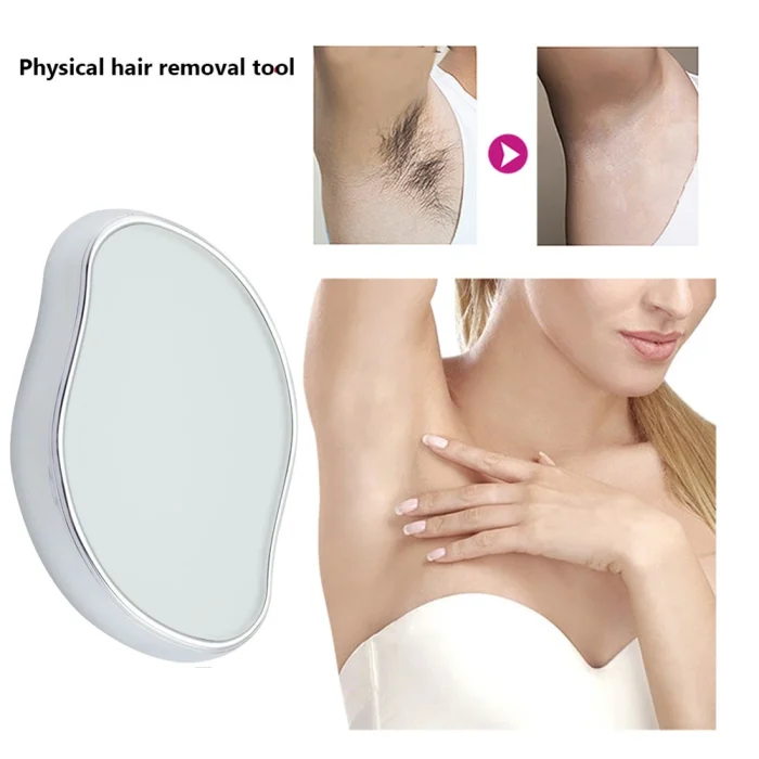 Crystal Physical Hair Removal Eraser Glass Hair Remover Painless Epilator Easy Cleaning Reusable Body Care Depilation Tool - Image 3
