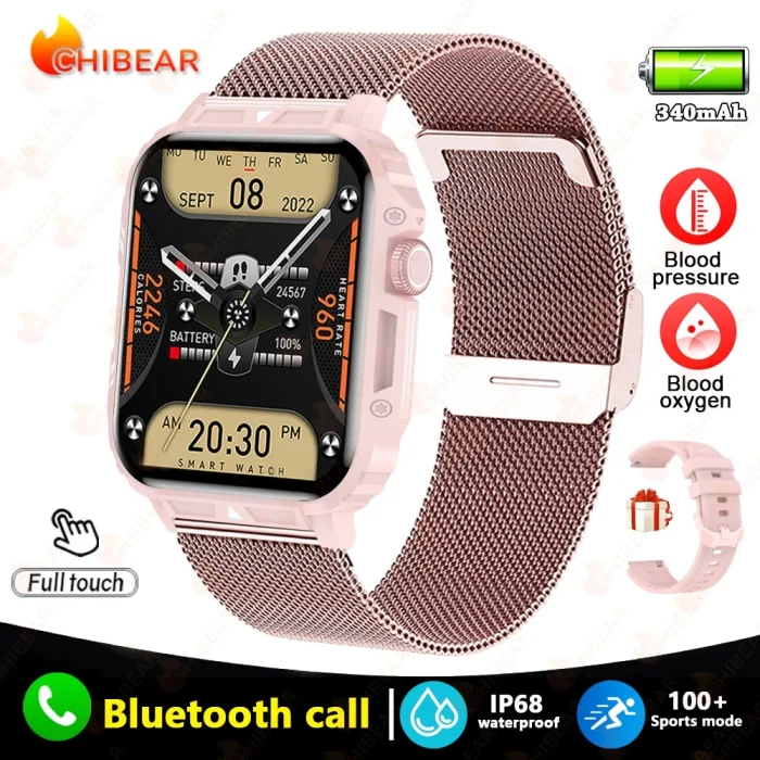 2024 New Smart Watch Men 1.95 Inches Bluetooth Call IP68 Waterproof Sport Mode Health monitoring Smartwatches For Huawei Xiaomi - Image 11