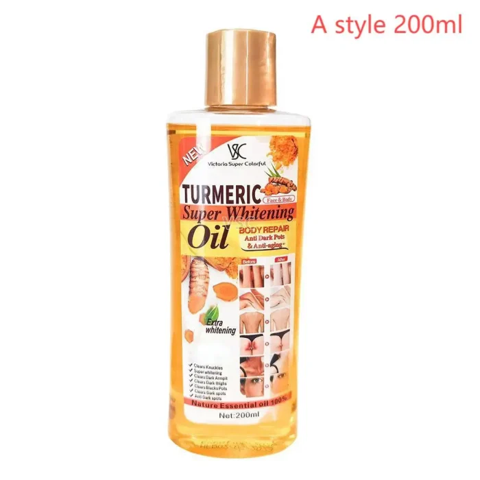 Turmeric Essential Oil Facial Body Massage oil Moisturizing Diffuser Aromatherapy Brightening Smoothing Body Face Skin Care 200m - Image 8