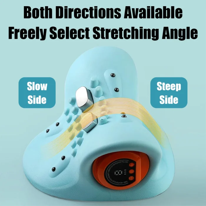 Electric Cervical Massager Neck Stretcher Pulse Traction Heating Pain Relif Chiropractic Traction Head Acupoint Massage Pillow - Image 14