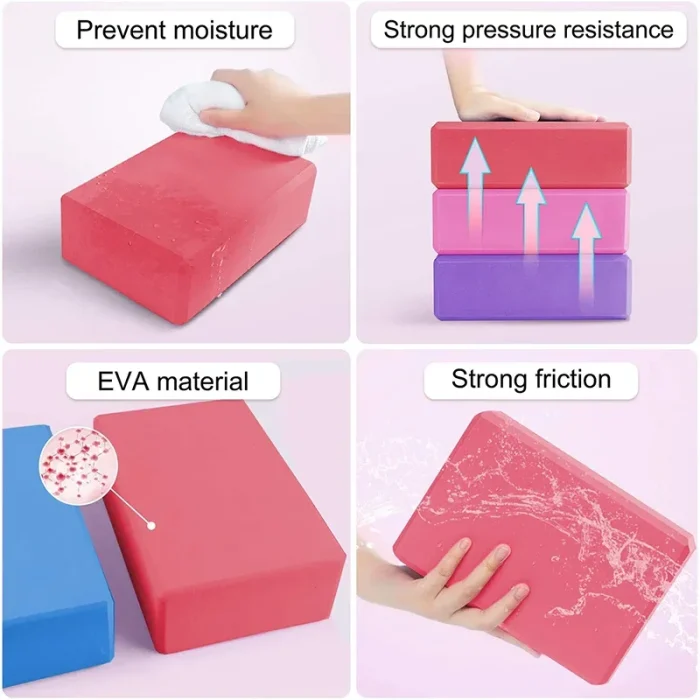 1PC Yoga Building Blocks Cubes Pilates Bricks Reinforcement Mats Sports Supplies Exercise Home Exercise Equipment Fitness Eva - Image 3