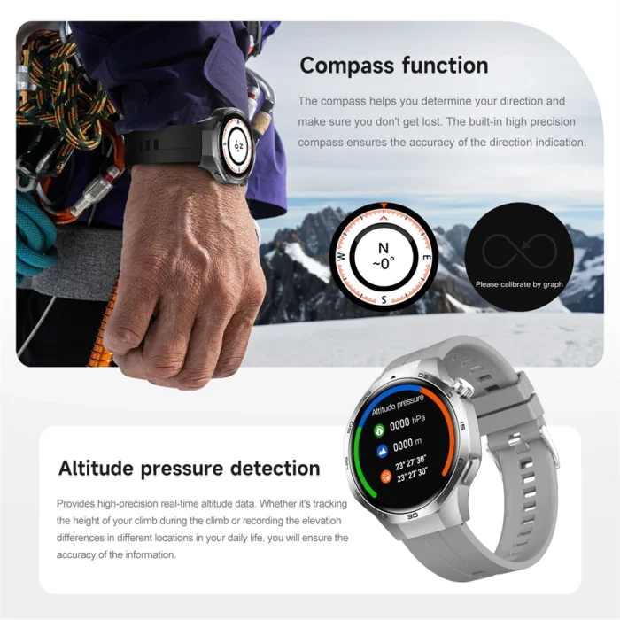 New For Huawei Watch GT5 Pro Smart Watch HD AMOLED Screen NFC GPS Tracker Bluetooth Call Health Waterproof Smartwatch Men Women - Image 27
