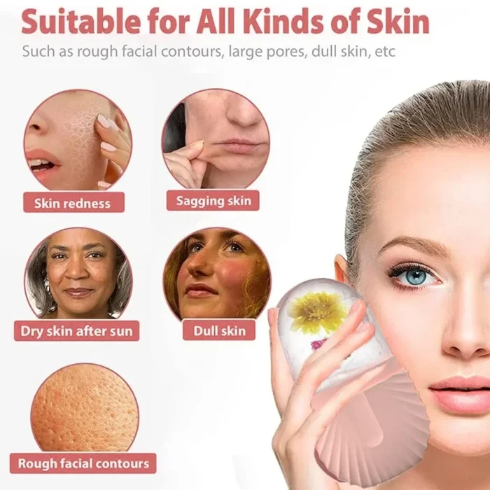 Ice Facial Roller Skin Care Beauty Lifting Contouring Tools Ice Cube Trays Ice Globe Balls Face Massager Skin Care Tool - Image 18