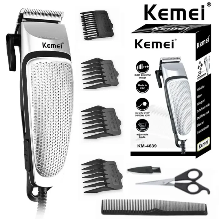 Kemei KM-4639 Electric Clipper Hair Clippers Professional Trimmer Household Low Noise Beard Machine Personal Care Haircut Tool - Image 7