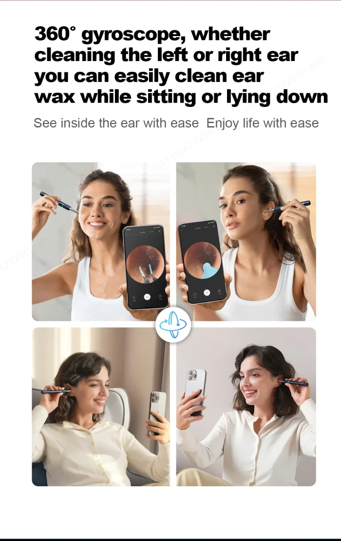 Bebird Note5 Pro Ear Cleaner Smart Visual Ear Wax Sticks Endoscope Tweezers Earpick Mini Camera Otoscope Personal Health Care - Image 26