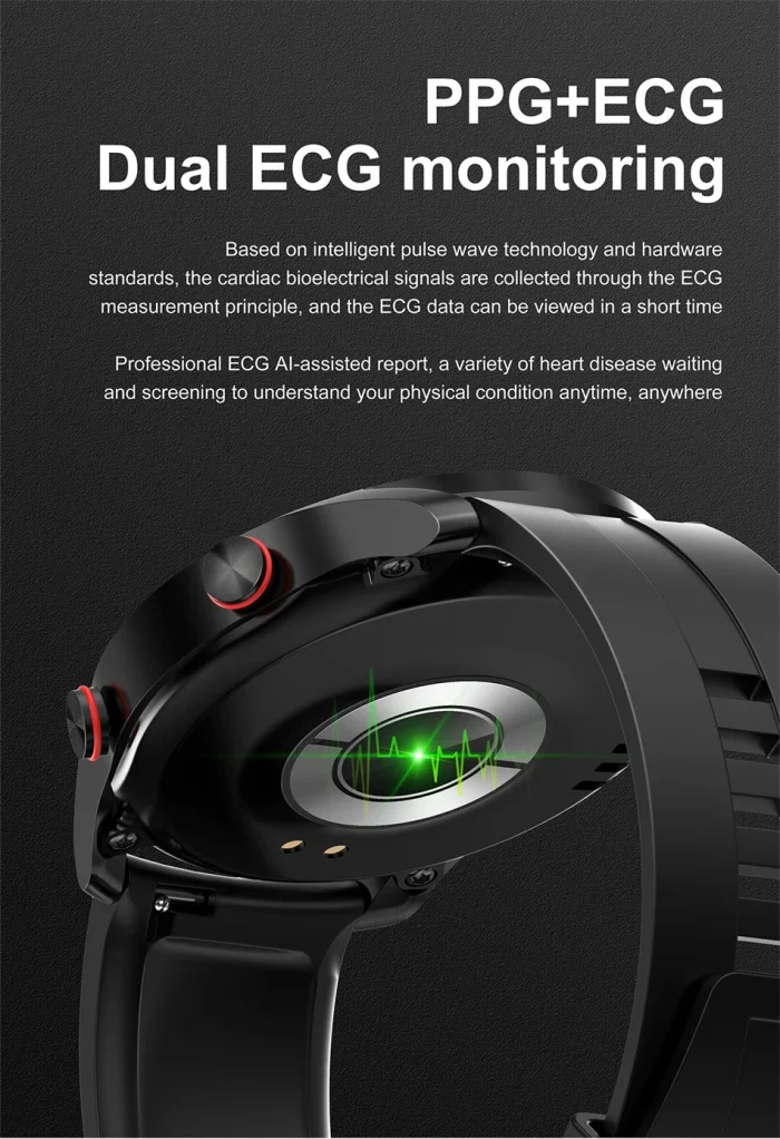 ECG+PPG Bluetooth Call Smart Watch Men Laser Health Blood Pressure Fitnes Sports Watches Man Sports Waterproof Smartwatch+Box - Image 24