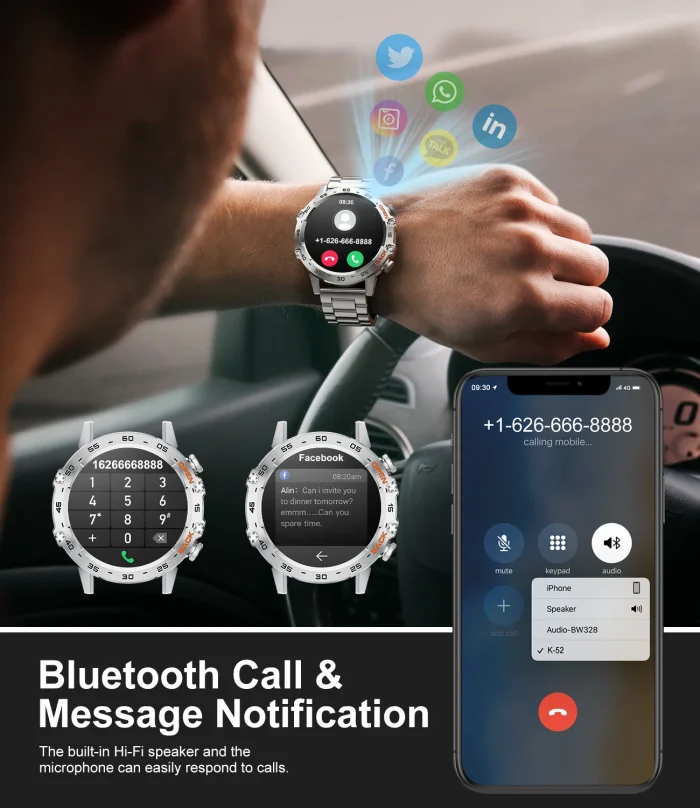 LIGE New1.39" Bluetooth Call Smart Watch Men Outdoor Sport Fitness Heart Rate Health Monitoring Smartwatch for Android IOS Phone - Image 2