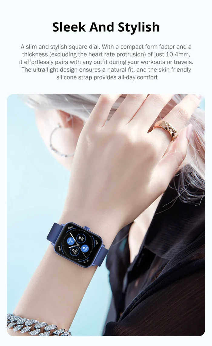 COLMI Voice Calling Smartwatch Men 24H Health Monitor 100+ Sports Modes, Bluetooth Smart Watch Women 1.9 inch Display - Image 14
