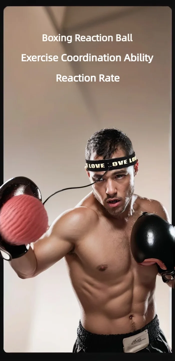 1Pcs MMA Boxing Speed Ball Head-Mounted Pu Punch Sanda Training Hand Eye Reaction Home Sandbag Fitness Equipment Gym Muay Thai - Image 11