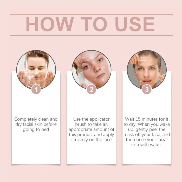 Collagen Overnight Wrapping Mask Fade Fine Lines Firming Deep Hydrating Replenishment Shrink Pores Brightening Korean Skin Care - Image 29