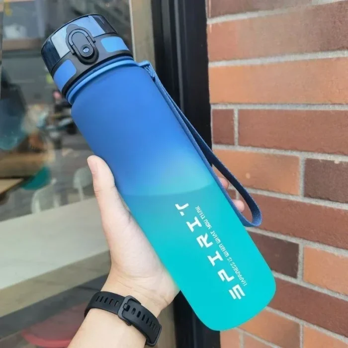 1 Liter Large Capacity Sports Water Bottle Leak Proof Colorful Plastic Cup Drinking Outdoor Travel Portable Gym Fitness Jugs - Image 8