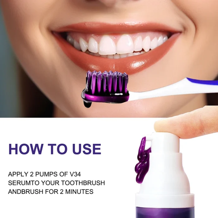 V34 Teeth Whitening Toothpaste 5D Teeth Whitening Stick Oral Hygiene Cleaning Teeth Whitening Tool Fresh Breath Teeth Care New - Image 6