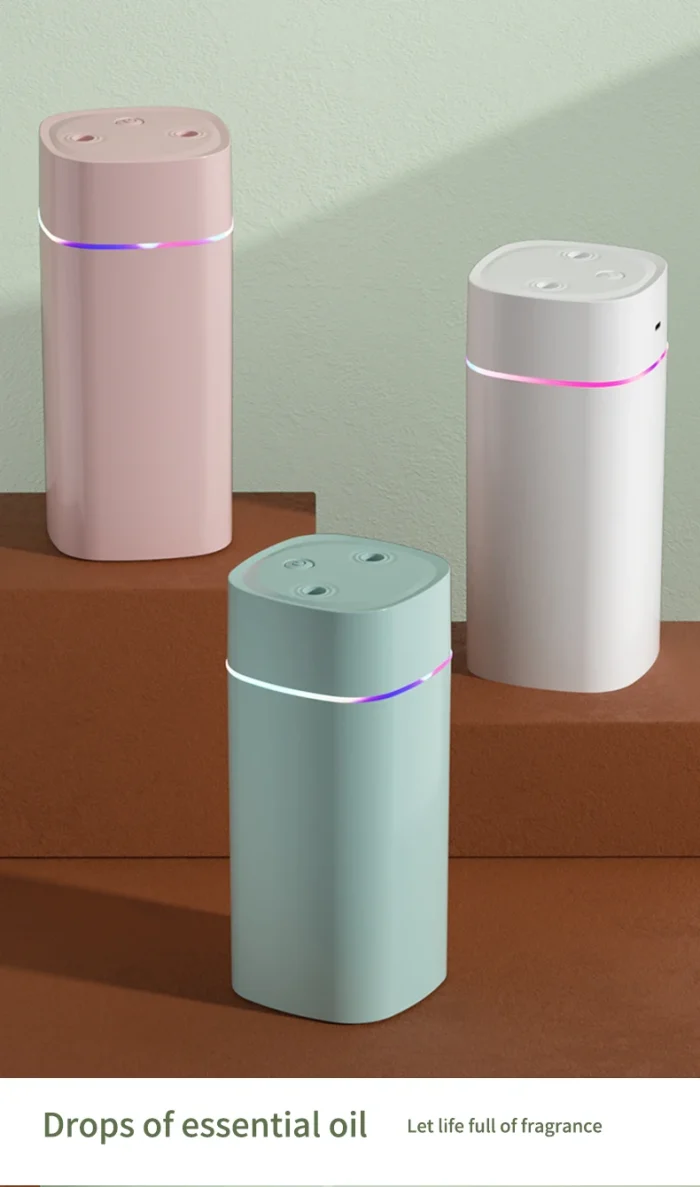 USB Air Humidifier Double Spray Port Essential Oil 600ml Aromatherapy Humificador Cool Mist Maker Fogger Purify for Home Office - Image 22